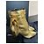 Botas Yves Saint Laurent Lou de piel dorada Dorado - vista 2