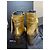 Botas Yves Saint Laurent Lou de piel dorada Dorado - vista 3