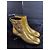 Yves Saint Laurent Miles 30 Matt Botines de piel dorada - vista 2