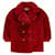 Chloé Girl Coats outerwear Dark red Faux fur  ref.678625
