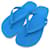 LOUIS VUITTON SHOES SANDALS FLIP FLOPS 45 MONOGRAM BLUE RUBBER FLIP FLOPS  ref.678856