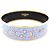 Hermès BRACCIALE HERMES STAMPATO STELLA LUNA GRANDE BANGLE SMALTATO BLU E BLU DORATO