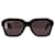 Óculos de sol Balenciaga Power Rectangle em acetato preto Fibra de celulose  ref.679363