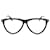 Alexander McQueen Optische Brille im Aviator-Stil Braun  ref.679403