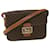 Céline CELINE Macadam Canvas Shoulder Bag PVC Leather Brown Auth 32152  ref.679583