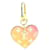 Louis Vuitton Portachiavi con ciondolo con ciondolo a forma di borsa con ciondolo a forma di cuore rosa sfumato Pelle  ref.679782