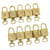 Louis Vuitton Vorhängeschloss 10Set Gold Tone LV Auth 31777 Metall  ref.680398