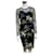 Diane Von Furstenberg vestido de renda floral DvF Preto Multicor  ref.680507