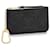 Louis Vuitton LV porta-chaves em couro preto  ref.680681