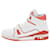 Louis Vuitton men's 12 US Virgil Abloh White x Red High Top Trainer Sneaker  ref.681077