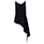 Balenciaga P/V 15 Camiseta sin mangas con abertura asimétrica en poliéster negro  ref.681132