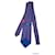 Hermès Laços Azul escuro Seda  ref.681222