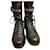 Cambon Chanel botas Negro Cuero  ref.681375