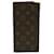 Louis Vuitton Porte billet Brown Cloth  ref.681429