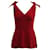 Prada Burgundy Gathered Sleeve Top Dark red  ref.681579