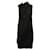 Balenciaga Vestido de seda preto com gravatas  ref.681602