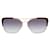 Gafas de sol de metal con montura rectangular Prada Roja  ref.681725