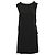Emporio Armani Vestido de Seda Negro con Detalle de Perlas