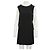 Emporio Armani Vestido de Seda Negro con Detalle de Perlas - vista 2