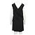Emporio Armani Vestido de Seda Negro con Detalle de Perlas - vista 3