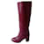 Chloé Boots Dark red Leather  ref.682172