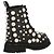 Moschino Botas militares de cuero perlado - vista 3