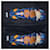 Prada Special Edition Brocade Crystal Embellished Flats Blue Multiple colors Orange  ref.682375