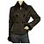 Ebène by Assuline Ebene by Patrick Assuline Black Embroidered Rabbit Fur Collar Cuff Jacket size 2