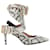 Zapatos de salón en punta con estampado de piel de serpiente de Moschino Multicolor Cuero Becerro  ref.683045
