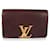 Louis Vuitton Clutch con catena Louise in pitone bordeaux Rosso  ref.683060