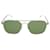 Balenciaga Sonnenbrille aus Metall im Aviator-Stil Grün  ref.683090