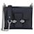 Alexander McQueen Petit sac à bandoulière en cuir avec tête de mort Veau façon poulain Noir  ref.683123