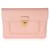 Prada Pink Saffiano Front Clasp Flap Clutch  Leather  ref.683265