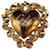 Sublime brooch Christian Lacroix baroque heart Gold hardware Metal  ref.683309