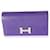 Hermès Hermes Iris Epsom Constance Long Wallet Phw  Purple Leather  ref.683499