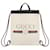 Gucci Leather Logo Drawstring Backpack White Pony-style calfskin  ref.683502