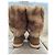 Car Shoes nuevas botas de piel Beige - vista 3