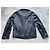 Marc Cain Chaqueta de Cuero Negra Negro - vista 3