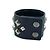 BRACELET CUIR NYLON NOIR MCM - vue 2