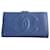Chanel Wallets Blue Leather  ref.683845