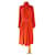 Max Mara Robes Soie Polyester Orange  ref.684130