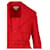 Veste en sergé à ceinture Bottega Veneta Polyester Rouge  ref.684231