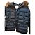 Moncler Down Jacket Dark Blue Nylon Men