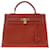 Hermès Kelly Red Leather  ref.684413