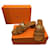 Hermès Des sandales Cuir Cognac  ref.684429