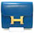 Constance Hermès Hermes Konstanz Blau Leder  ref.684430
