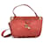 Elegante bolsa de ombro de couro MCM Pequena Vermelho  ref.685107