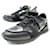 NINE VALENTINO SHOES SNEAKERS ROCKRUNNER CAMOUFLAGE 42.5 SNEAKERS SHOES Black Leather  ref.685118