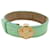 LOUIS VUITTON WISH FLOWER BRACELET IN GREEN PATENT MONOGRAM LEATHER AND GOLD METAL Patent leather  ref.685128