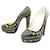 NEW CHRISTIAN LOUBOUTIN DEVIDAS EMBROIDERY SHOES 38.5 ESCAPINS SHOES Black Suede  ref.685186